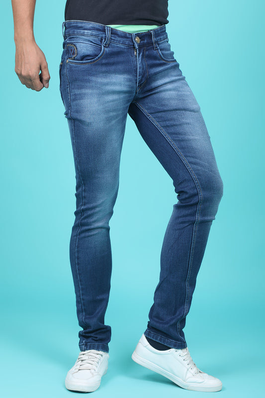 Men's Blue Denim Slim Fit QLC-5310-1 Jean