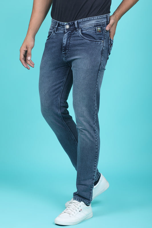 Men's Blue Denim Slim Fit Trend-6503-1 Jeans