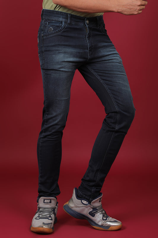 Men's Dark Blue Denim Slim Fit Crux-5027-1 Jean