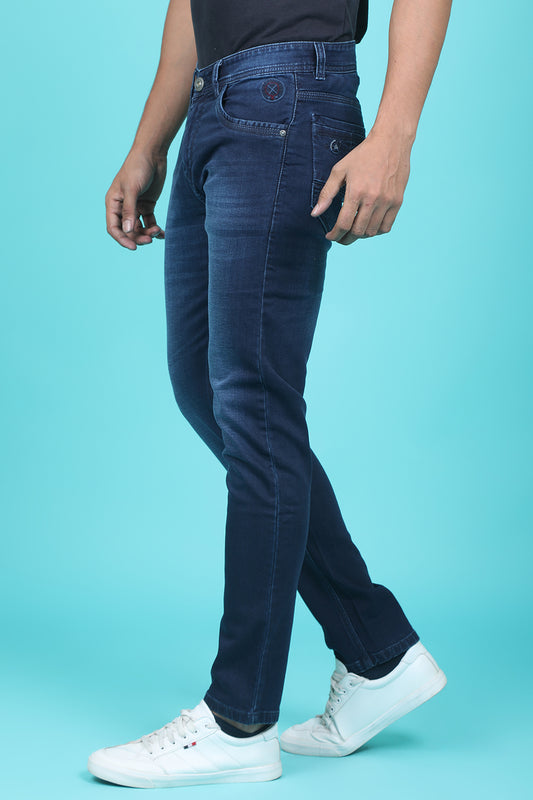 Men's Dark Blue Denim Slim Fit RANGER-6012 Jeans