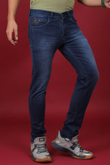 Men's Blue Denim Slim Fit Crux-5043-1 Jeans