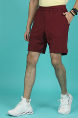 Men's Tawny Port Solid Shorts