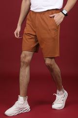 Men's Rubber Solid Shorts with logo