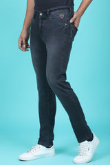 Men's Black Denim Slim Fit RANGER-6025 Jeans