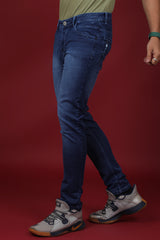 Men's Blue Denim Slim Fit Crux-5034-3 Jean
