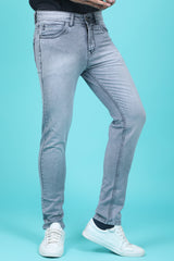 Men's Light Grey Denim Slim Fit Crux-5032-1 Jean