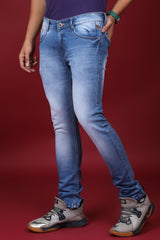 Men's Light Blue Denim Slim Fit MD 7240-3 Jeans