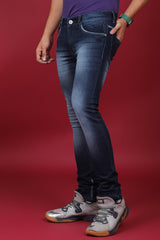 Men's Dark Blue Denim Slim Fit MD-7248 Jean