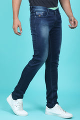 Men's Dark Blue Denim Slim Fit SQLC-5425 Jean