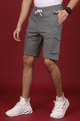 Men's Anthra Melange Cargo Shorts