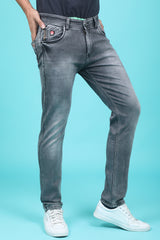 Men's Grey Denim Slim Fit RANGER-6013 Jean