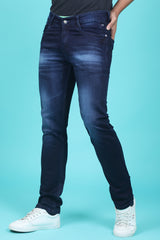 Men's Blue Denim Slim Fit SQLC-5423-1 Jean