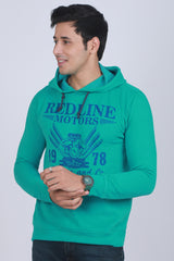 Men's Turquoise Hooded Jacket