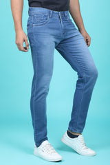 Men's Light Blue Denim Slim Fit RANGER-6012-3 Jean