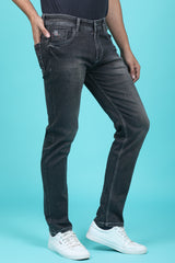 Men's Dark Grey Denim Slim Fit RANGER-6014 Jean