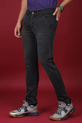 Men's Dark Grey Denim Slim Fit MARS 8012-1 Jean