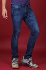 Men's Dark Denim Blue Slim Fit MD-7240-2 Jean