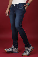 Men's Dark Navy Blue Denim Slim Fit MD-7278-2 Jean