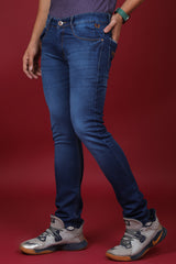 Men's Dark Blue Denim Slim Fit MD-7240 Jean