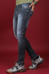 Men's Light Grey Denim Slim Fit Crux-5024-1 Jean