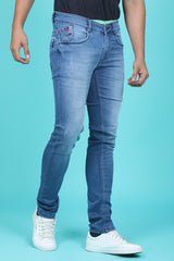 Men's Blue Denim Slim Fit QLC-5246 Jean