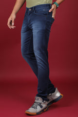 Men's Blue Denim Slim Fit Crux-5043-1 Jeans