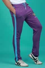 Men's Imperial Purple Solid Sports Track Pant