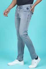 Men's Light Grey Denim Slim Fit RANGER-6012-2 Jean