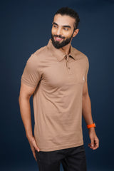 Men's Olive Steen single jersey polo t-shirt with pocket