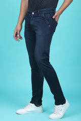 Men's Dark Blue Denim Slim Fit Trend-6506-2 Jeans