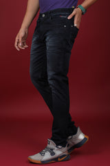 Men's Dark Blue Denim Slim Fit MARS-8003 Jean