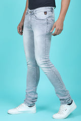 Men's Grey Denim Slim Fit QLC-5339 Jean