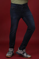 Men's Dark Blue Denim Slim Fit Crux-5043 Jeans