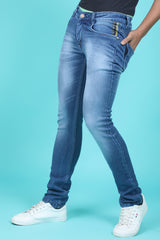 Men's Light Blue Denim Slim Fit QLC-5310 Jean