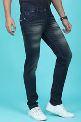 Men's Black Denim Slim Fit RQLC-5447-1 Jean