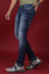 Men's Dark Blue Denim Slim Fit QLC-5258-1 Jean