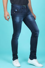 Men's Blue Denim Slim Fit QLC-5292 Jean