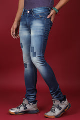 Men's Dark Blue Denim Slim Fit MD-7206-1 Jean