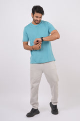 Men's Reef Water Single Jersey  Round Neck T-shirt