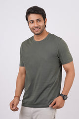 Men's Thyme Single Jersey  Round Neck T-shirt