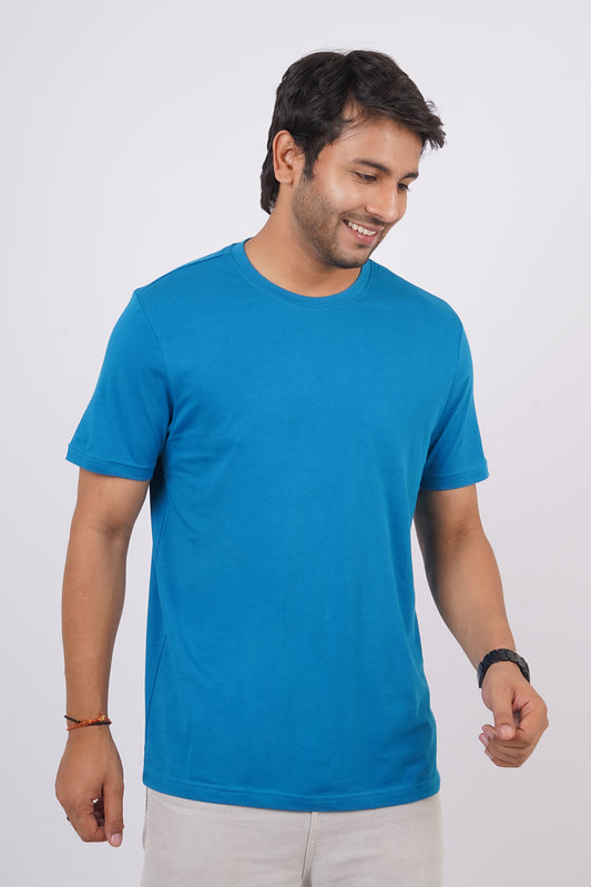 Men's Turkish Tile Single Jersey  Round Neck T-shirt