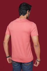 Men's Cayon Rose Pima Cotton Single Jersey Round Neck T-shirt   with Digital Print
