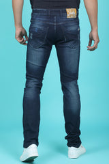 Men's Dark Blue Denim Slim Fit WQLC-5230 Jean