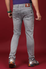 Men's Grey Denim Slim Fit MARS 8014-2 Jean