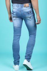 Men's Light Blue Denim Slim Fit QLC-5255 Jean