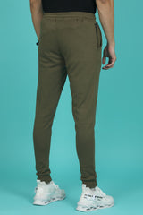 Men's Ivy Green Solid Joggers