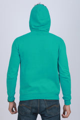 Men's Turquoise Hooded Jacket