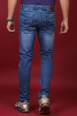 Men's Light Blue Denim Slim Fit Hexa-9002 Jean