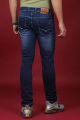 Men's Blue Denim Slim Fit MARS 8010 Jean