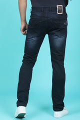 Men's Black Denim Slim Fit SQLC-5423 Jean